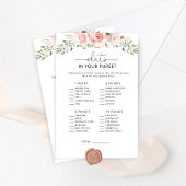 Blush floral what is in your purse game