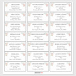 Blush Floral White Weddenschap adresetiketten Sticker<br><div class="desc">Deze bloedige witte brute bruiloft adresetiketten ontwerpen prachtige chic neutrale achtergronden van zwart of wit met eenvoudige moderne typografie en elegante kalligrafie om een verfijnde toon te zetten voor elke soort gebeurtenis. Elk product is voorzien van prachtige blush roze rozen en perzik en ivoor hydrangeas, die voorzien zijn van elush...</div>