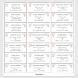 Blush Floral White Weddenschap adresetiketten Sticker<br><div class="desc">Deze bloedige witte brute bruiloft adresetiketten ontwerpen prachtige chic neutrale achtergronden van zwart of wit met eenvoudige moderne typografie en elegante kalligrafie om een verfijnde toon te zetten voor elke soort gebeurtenis. Elk product is voorzien van prachtige blush roze rozen en perzik en ivoor hydrangeas, die voorzien zijn van elush...</div>