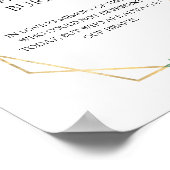 Blush Floral White Weddenschap Deze kaars brandt Poster (Hoek)