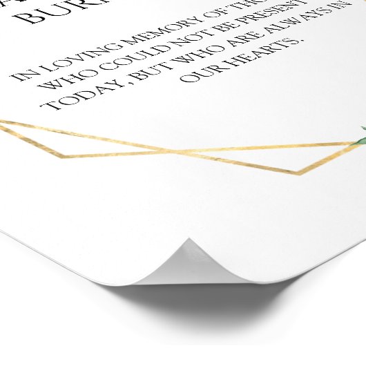 Blush Floral White Weddenschap Deze kaars brandt Poster (Hoek)