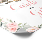 Blush Floral Woodland Dieren Kaarten & Cadeaubordj Poster (Hoek)