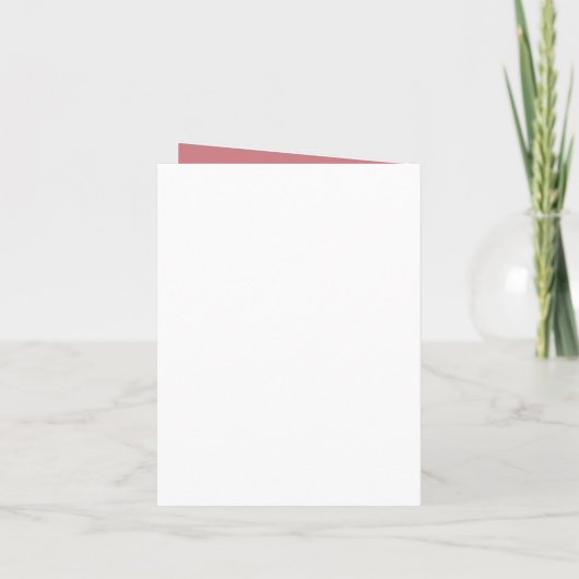 Blush Floral Wreath Save the Date Folded Kaart (Achterkant)