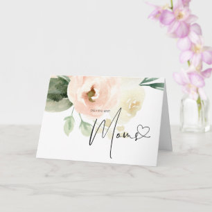 Blush Floral Zwangerschap Aankondiging Baby onthul