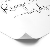 Blush florale plaats je recept kaarten hier poster (Hoek)