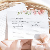 Blush florale recept kaart