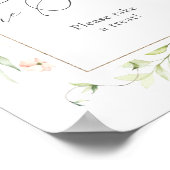 Blush Florals Baby's zijn een tweet Treat-teken Poster (Hoek)