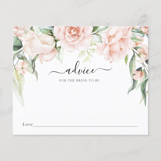 Blush Florals en Greenery Advice for the Bride (Voorkant)