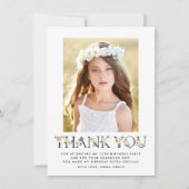 Blush Florals | Foto van Birthday Thank You Card Bedankkaart (Voorkant)