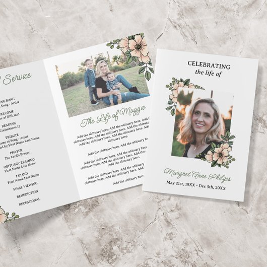 Blush Florals Foto's die het leven vieren Programma