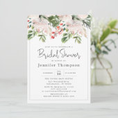Blush Florals & Greenery Waterverf Vrijgezellenfee Kaart (Staand voorkant)
