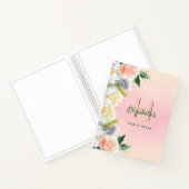 Blush florals monogram notitieboek (Binnen)