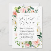 Blush Florals | Vrijgezellenfeest van Florence Lij Kaart (Voorkant)