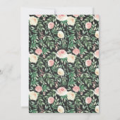 Blush Florentielampjes vallen in baby shower Kaart (Achterkant)