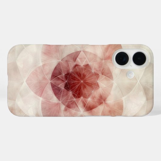 Blush flow petals Case-Mate iPhone case (Achterkant (horizontaal))