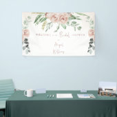 Blush Flower Vrijgezellenfeest Welcome Sign Banner (Beurs)