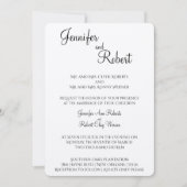 Blush Flower Waterverf bruiloft uitnodiging (Voorkant)