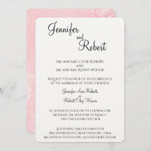 Blush Flower Waterverf bruiloft uitnodiging