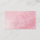 Blush Flower Waterverf Weddenschapskaarten Plaatskaartje (Achterkant)