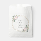 Blush Flowers, Pink Flowers, Boho, Baby shower Bedankzakje (Voorkant)