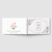 Blush Flowers, Pink Flowers, Boho, Baby shower Gastenboek (Volledig)