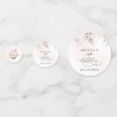Blush Flowers, Pink Flowers, Boho, Birthday Confetti (Voorkanten)