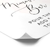 Blush Flowers, Pink Flowers, Boho, Mimosa Bar Poster (Hoek)