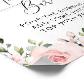 Blush Flowers, Pink Flowers, Boho, Mimosa Bar Poster (Hoek)