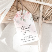 Blush Flowers, Pink Flowers, Boho, Vrijgezellenfee Cadeaulabel