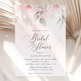 Blush Flowers, Pink Flowers, Boho, Vrijgezellenfee Kaart