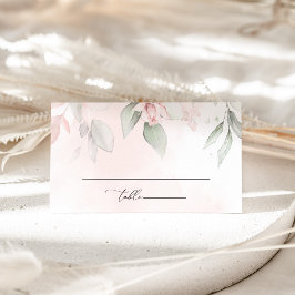 Blush Flowers, Pink Flowers, Boho, Vrijgezellenfee Plaatskaartje