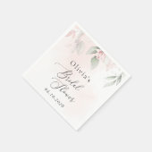 Blush Flowers, Pink Flowers, Boho, Vrijgezellenfee Servet (Hoek)