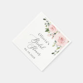 Blush Flowers, Pink Flowers, Boho, Vrijgezellenfee Servet (Hoek)
