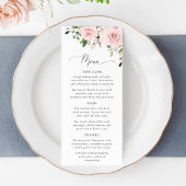 Blush Flowers, Pink Flowers, Bridal Shower Menu