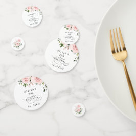 Blush Flowers, Pink Flowers, Greenery, Birthday Confetti