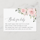Blush Flowers, roze bloemen, Boho, Boeken voor Bab Informatiekaartje (Voorkant)