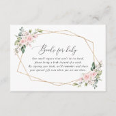 Blush Flowers, roze bloemen, Boho, Boeken voor Bab Informatiekaartje (Voorkant)