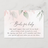 Blush Flowers, roze bloemen, Boho, Boeken voor Bab Informatiekaartje (Voorkant)