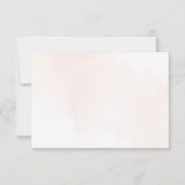 Blush Flowers, Roze Flowers, Greenery, Wedding Bedankkaart (Achterkant)