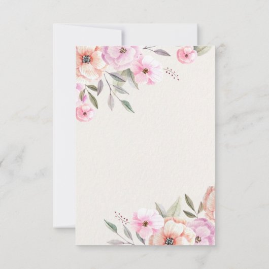  Blush Flowers Save The Date (Achterkant)