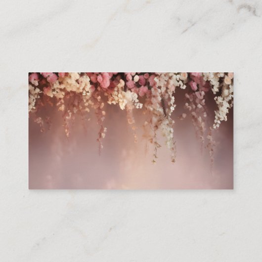 Blush Flowers String Lights Informatiekaartje (Achterkant)