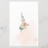 Blush Flowers Vrijgezellenfeest Emoji Pictionary G (Achterkant)