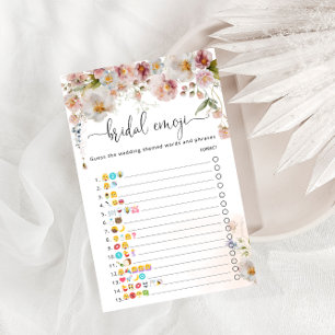 Blush Flowers Vrijgezellenfeest Emoji Pictionary G