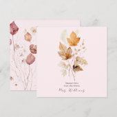 Blush fluistert van Herfst Vrijgezellenfeest Dank  Kaart (Voorkant / Achterkant)