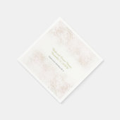 Blush Flush Elegant Wedding Servetten (Hoek)