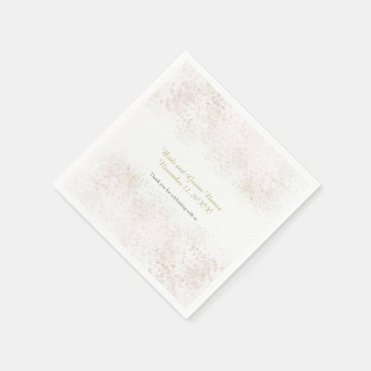 Blush Flush Elegant Wedding Servetten (Hoek)