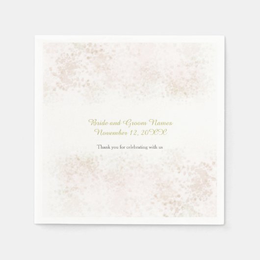 Blush Flush Elegante Trouw Servetten (Voorkant)
