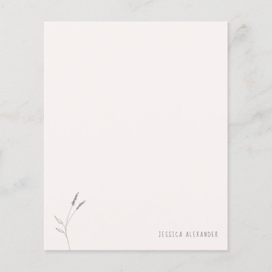 Blush Foliage Aangepaste Naam Gepersonaliseerde Br (Voorkant)