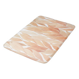 Blush Foliage Waterverf Pastel Tonen Badmat