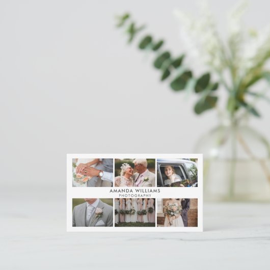 Blush Fotocollage Fotograaf / fotografie Visitekaartje (Staand voorkant)